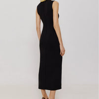 SKIN LIKE BUTTER & CO ~ LIFESTYLE - EASY ELEGANCE- Black Knit Maxi Dress