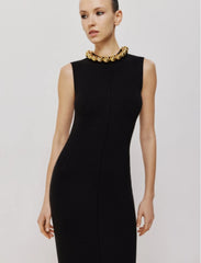 SKIN LIKE BUTTER & CO ~ LIFESTYLE - EASY ELEGANCE- Black Knit Maxi Dress