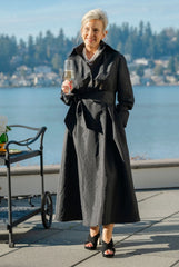 SKIN LIKE BUTTER & CO ~ LIFESTYLE - EASY ELEGANCE taffeta A-line shirt dress