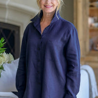 SKIN LIKE BUTTER & CO ~ LIFESTYLE - EASY ELEGANCE white linen oversized boyfriend shirt