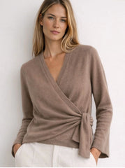 SKIN LIKE BUTTER & CO ~ LIFESTYLE - EASY ELEGANCE- Cashmere Wrap Sweater