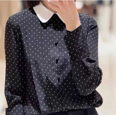 SKIN LIKE BUTTER & CO ~ LIFESTYLE - EASY ELEGANCE Essential Black and White Silk Blouse