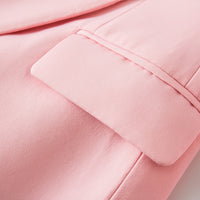 SKIN LIKE BUTTER & CO ~ LIFESTYLE -  Soft Pink double breasted blazer