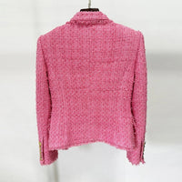 SKIN LIKE BUTTER & CO ~ LIFESTYLE - Fushia tweed fitted blazer