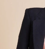 SKIN LIKE BUTTER & CO ~ LIFESTYLE - EASY ELEGANCE - Navy jacquard professional blazer