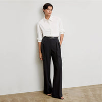 SKIN LIKE BUTTER & CO ~ LIFESTYLE - Black pleated crepe trouser