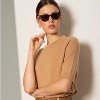 SKIN LIKE BUTTER & CO ~ LIFESTYLE - Camel Essential Basic Cashmere Sweater
