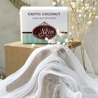 EXOTIC COCONUT - Skin Like Butter - Shea Butter 4 oz Soap Bar