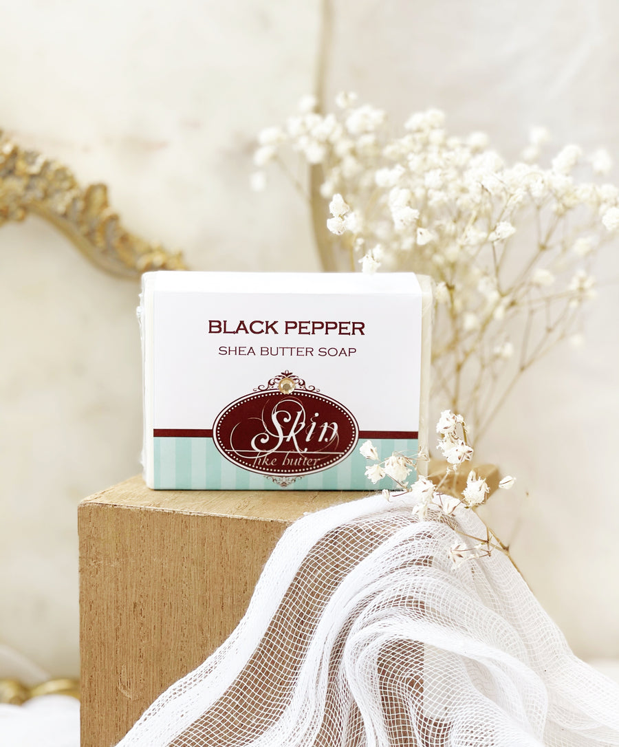 BLACK PEPPER Skin Like Butter - Shea Butter 4 oz Soap Bar