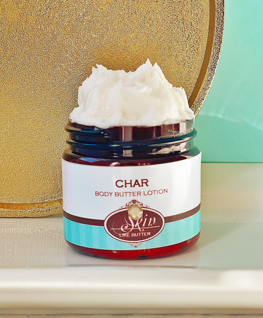 CHAR scented thick luxurious Body Butter in 2 oz to 16 oz jars or bottles