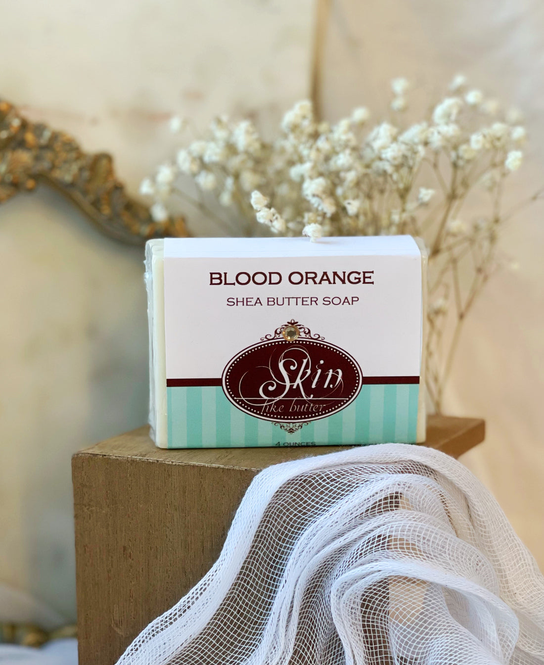 BLOOD ORANGE Skin Like Butter - Shea Butter 4 oz Soap Bar