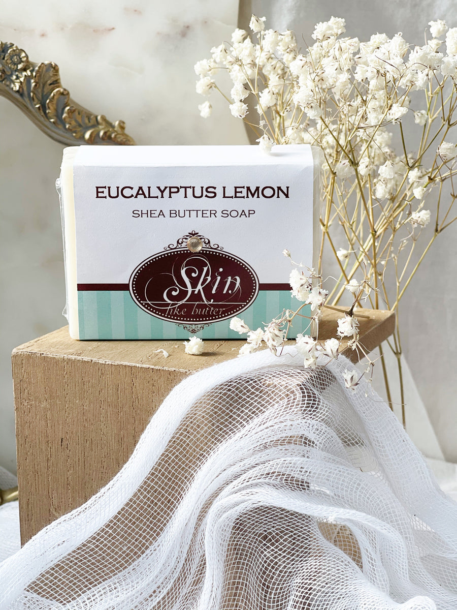 EUCALYPTUS LEMON- Skin Like Butter - Shea Butter 4 oz Soap Bar