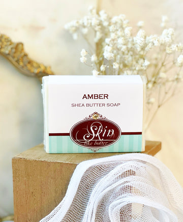 AMBER- Skin Like Butter - Shea Butter 4 oz Soap Bar