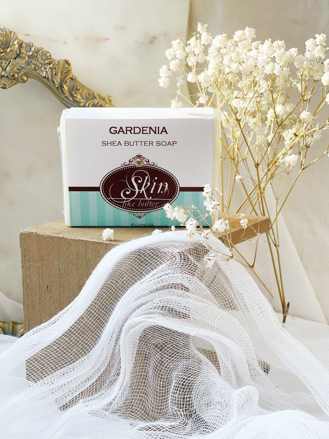 GARDENIA - Skin Like Butter - Shea Butter 4 oz Soap Bar