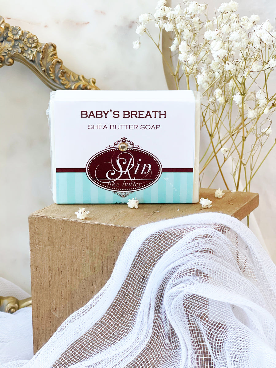 BABY'S BREATH - Skin Like Butter - Shea Butter 4 oz Soap Bar