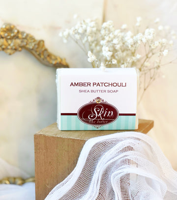 AMBER PATCHOULI - Skin Like Butter - Shea Butter 4 oz Soap Bar