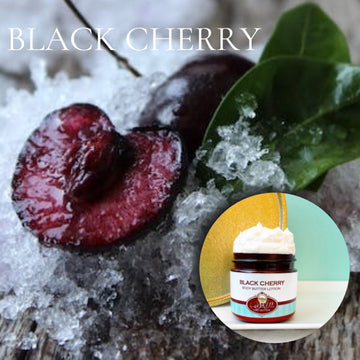 BLACK CHERRY  scented Body Butter, waterfree and non-greasy, vegan