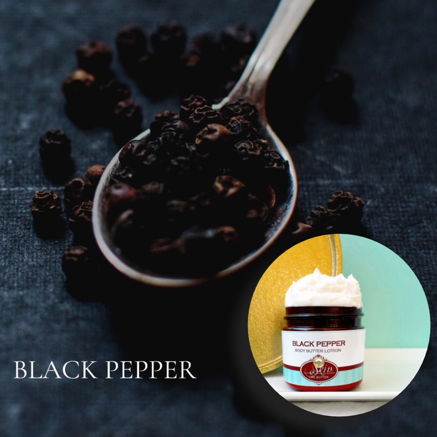 BLACK PEPPER  scented water free, vegan non-greasy Body Butter Lotion