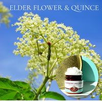 ELDER FLOWER AND QUINCE  scented Body Butter that's vegan, and water free