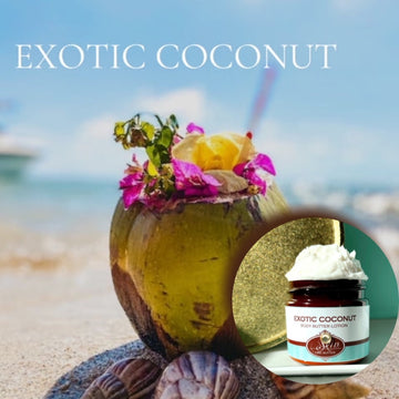 EXOTIC COCONUT scented Body Butter, waterfree and non-greasy, vegan