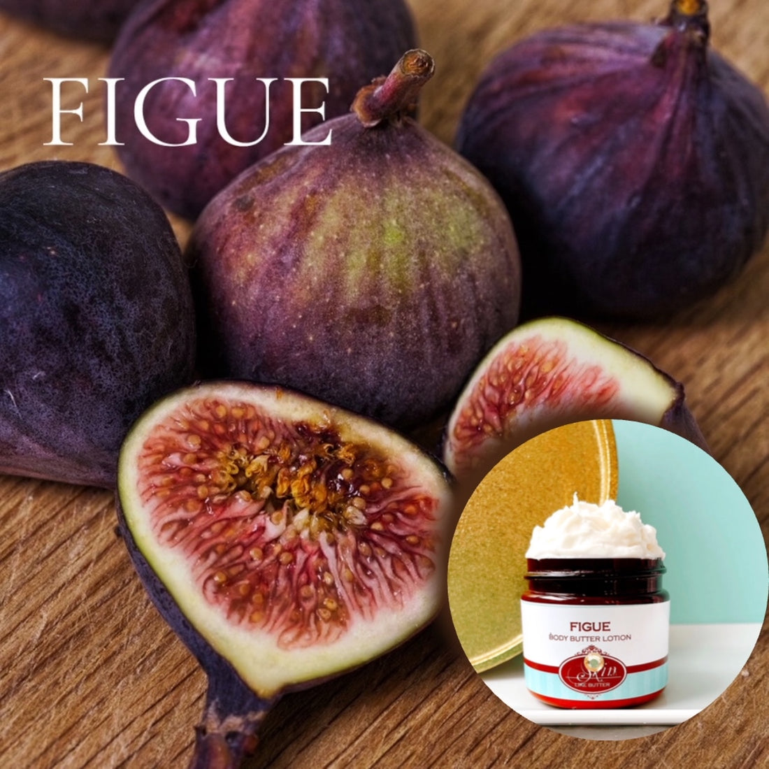 FIGUE scented Body Butter in an amber  2, 4, 8, or 16 oz bottle or jar