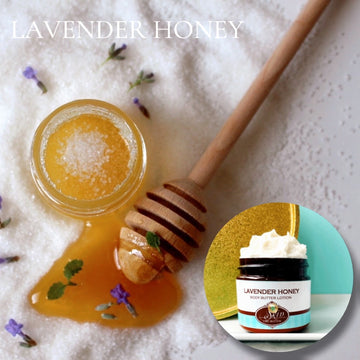 LAVENDER HONEY scented Body Butter, waterfree and non-greasy, vegan