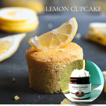LEMON CUPCAKE scented Body Butter, waterfree and non-greasy, vegan