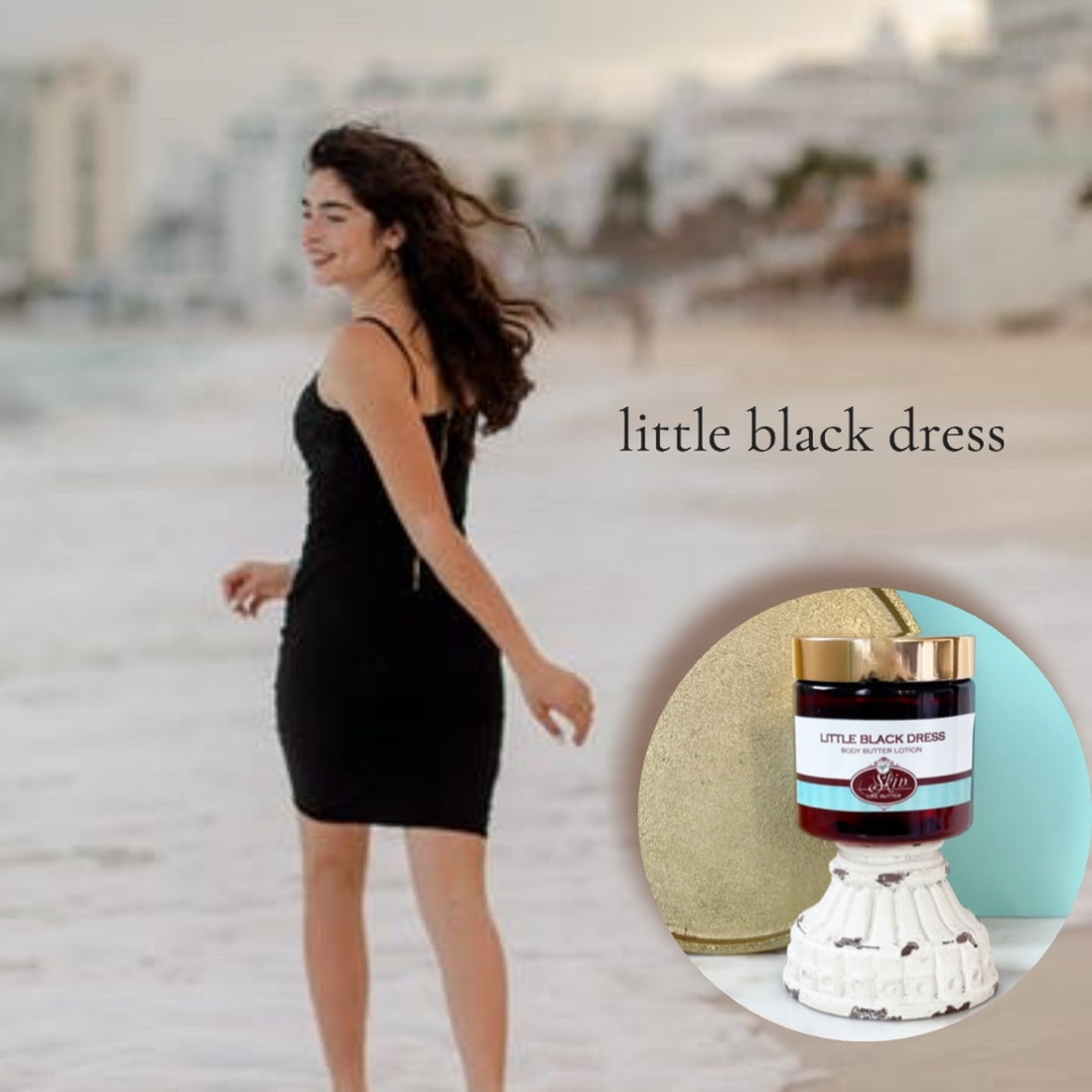 LITTLE BLACK DRESS scented water free, vegan non-greasy Skin Like Butter Body Butter