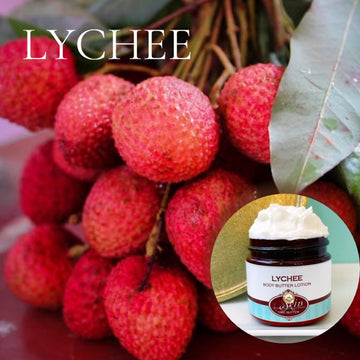 LYCHEE scented Body Butter, waterfree and non-greasy, vegan