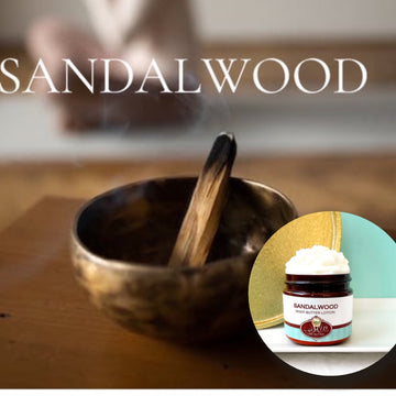 SANDALWOOD scented Body Butter, waterfree and non-greasy, vegan