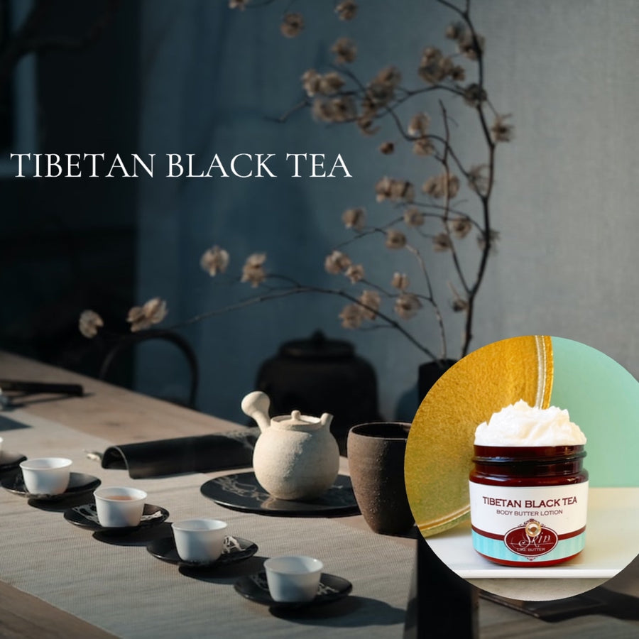 TIBETAN BLACK TEA  scented water free, vegan non-greasy Body Butter Lotion