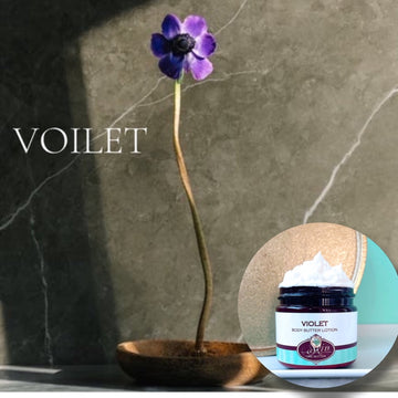 VIOLET scented Body Butter, waterfree and non-greasy, vegan