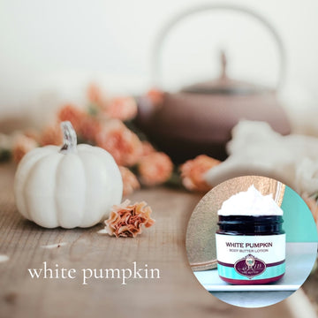 WHITE PUMPKIN scented Body Butter, waterfree and non-greasy, vegan