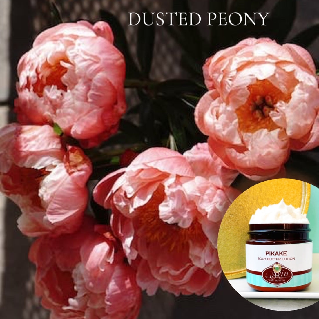 DUSTED PEONY scented Body Butter, waterfree and non-greasy, vegan