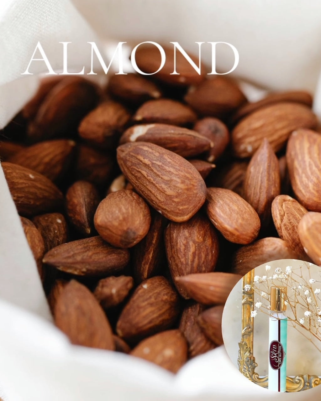 ALMOND Roll On Travel Perfume in a Roll on or Spray bottle - Buy 1 get 1 50% off-use coupon code 2PLEASE