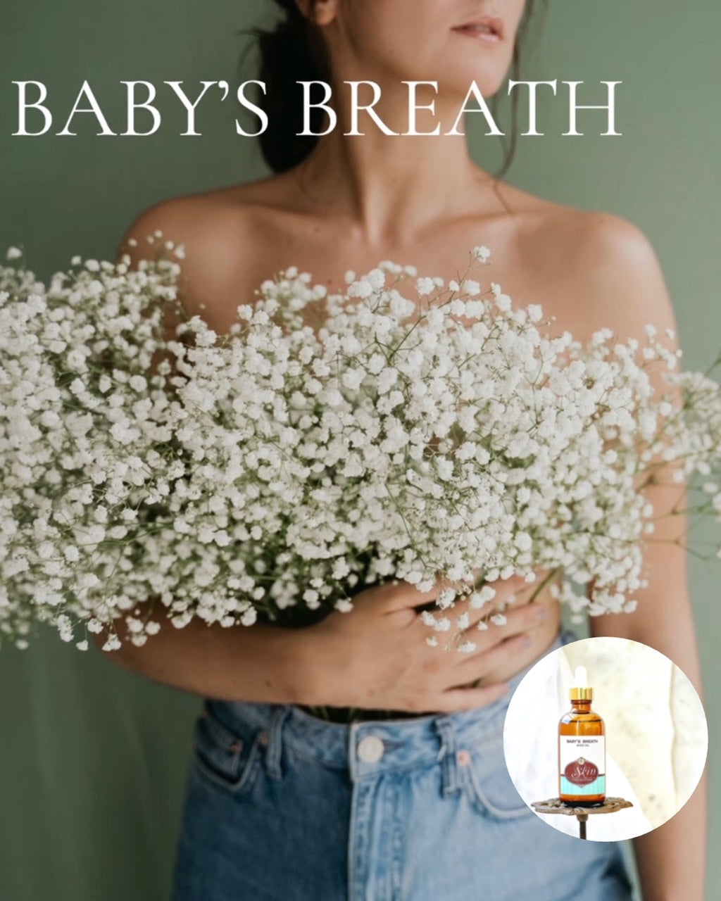 BABY'S BREATH Scented Shea Oil - in 4 oz bottles, highly moisturizing