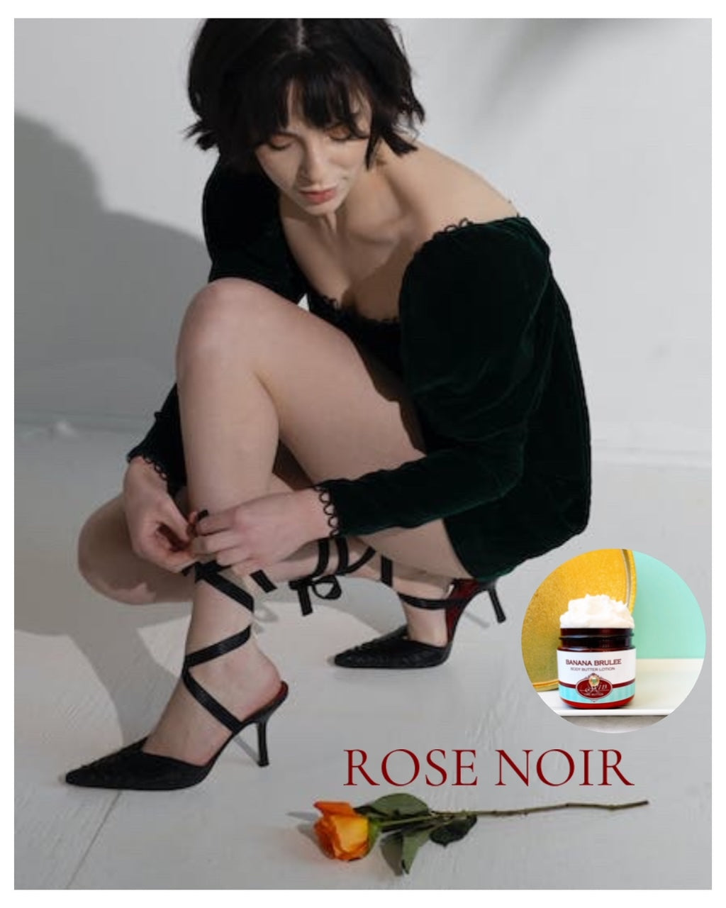 ROSE NOIR scented Body Butter, waterfree and non-greasy, vegan