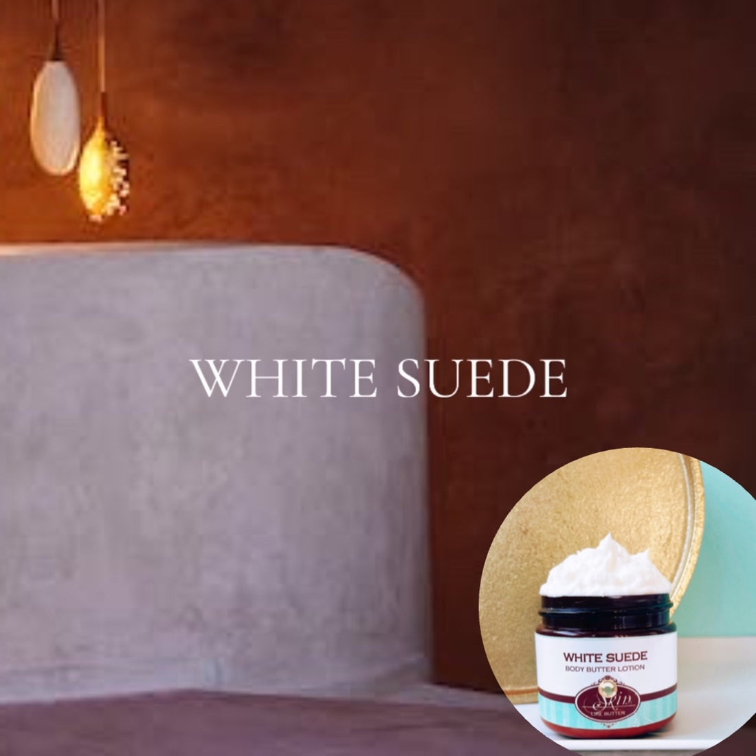 WHITE SUEDE scented Body Butter, waterfree and non-greasy, vegan