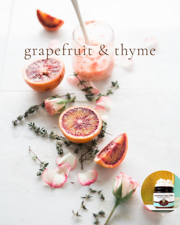 GRAPEFRUIT AND THYME scented Body Butter - best seller!!! - Buy  One 16 oz family size, get 1 any size 50% off deal