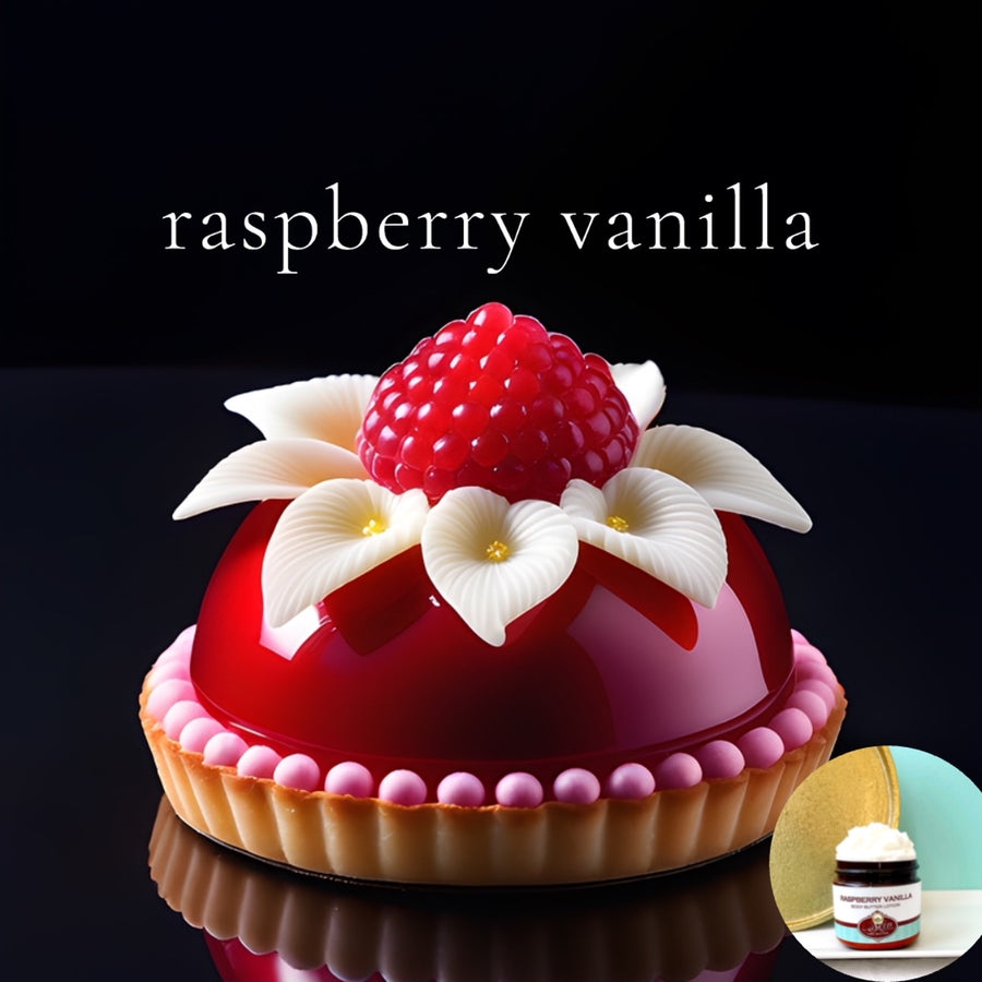 RASPBERRY VANILLA  scented Body Butter - BOGO - Buy  One 16 oz family size, get 1 any size 50% off deal