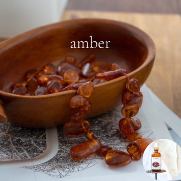 AMBER Scented Shea Oil - highly moisturizing