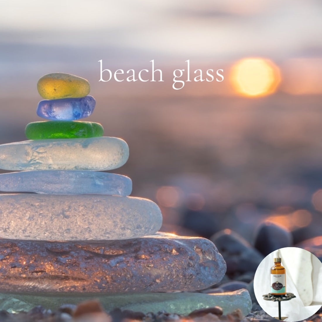 BEACH GLASS Scented Shea Oil - highly moisturizing