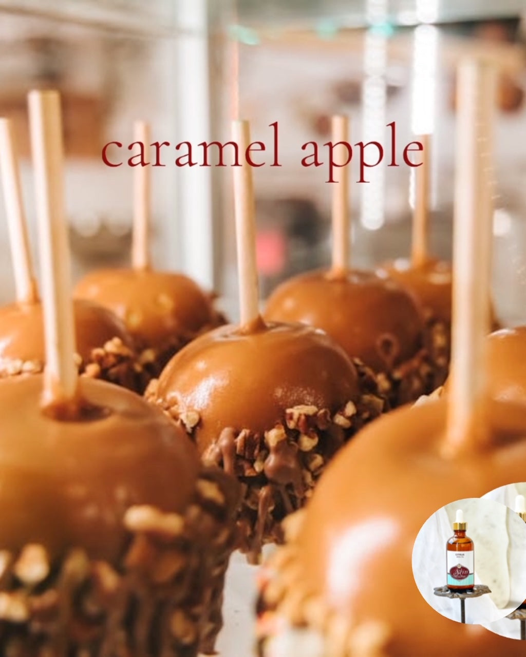 CARAMEL APPLE Scented Shea Oil - highly moisturizing