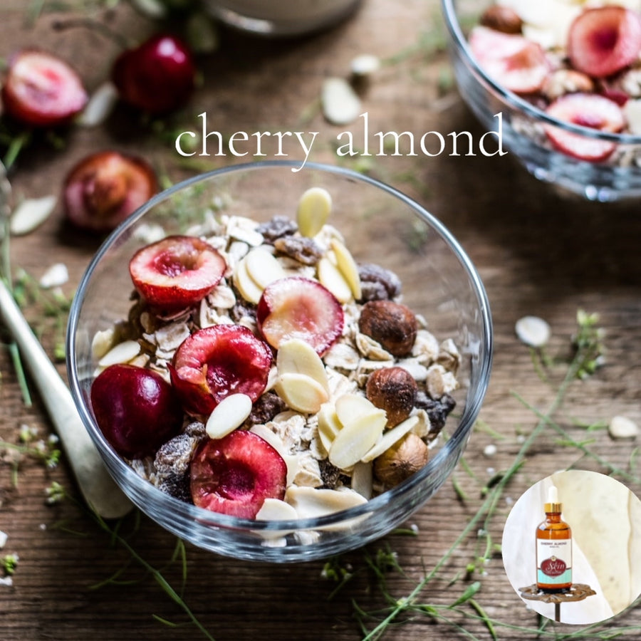 CHERRY ALMOND - Scented Shea Oil - highly moisturizing