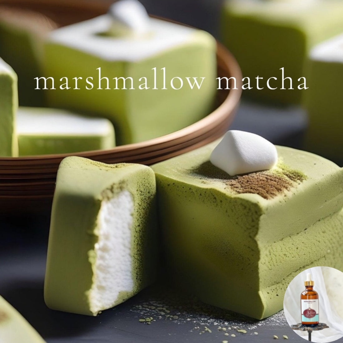 MARSHMALLOW MATCHA - Scented Shea Oil - highly moisturizing