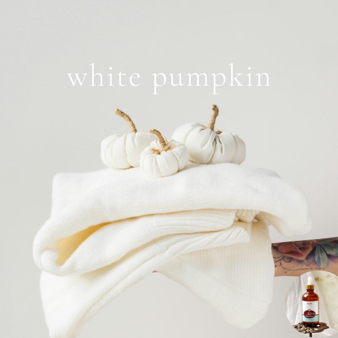 WHITE PUMPKIN - Skin Like Butter Wild Crafted Scented Shea Oil, 4 oz amber bottles