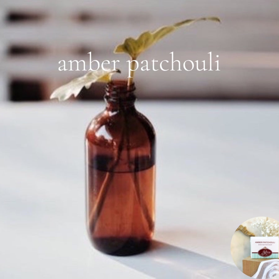 AMBER PATCHOULI - Skin Like Butter - Shea Butter 4 oz Soap Bar