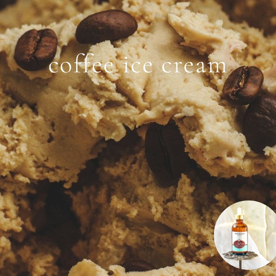 COFFEE ICE CREAM - Scented Shea Oil - highly moisturizing