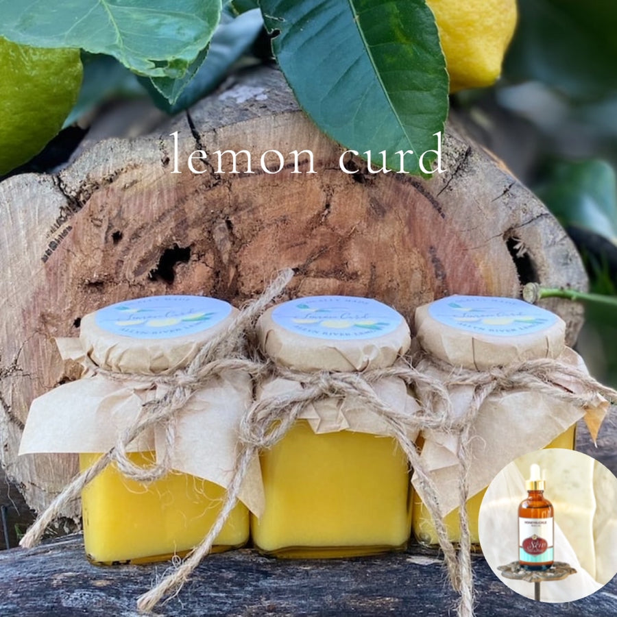 LEMON CURD - Scented Shea Oil - highly moisturizing