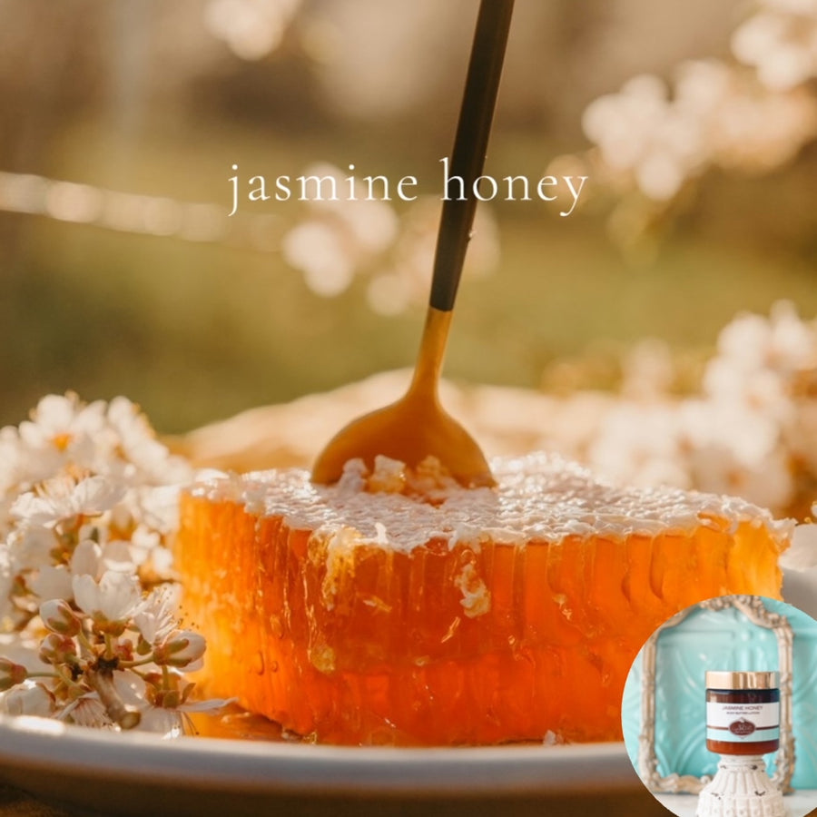 JASMINE HONEY scented thick luxurious Body Butter in 2 oz to 16 oz jars or bottles